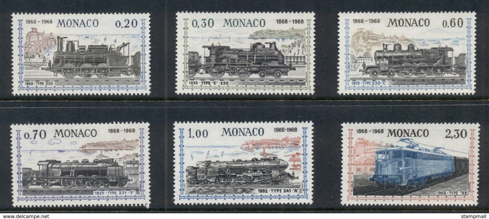 Monaco 1968 Nice-Monaco Railroad MUH - Other & Unclassified