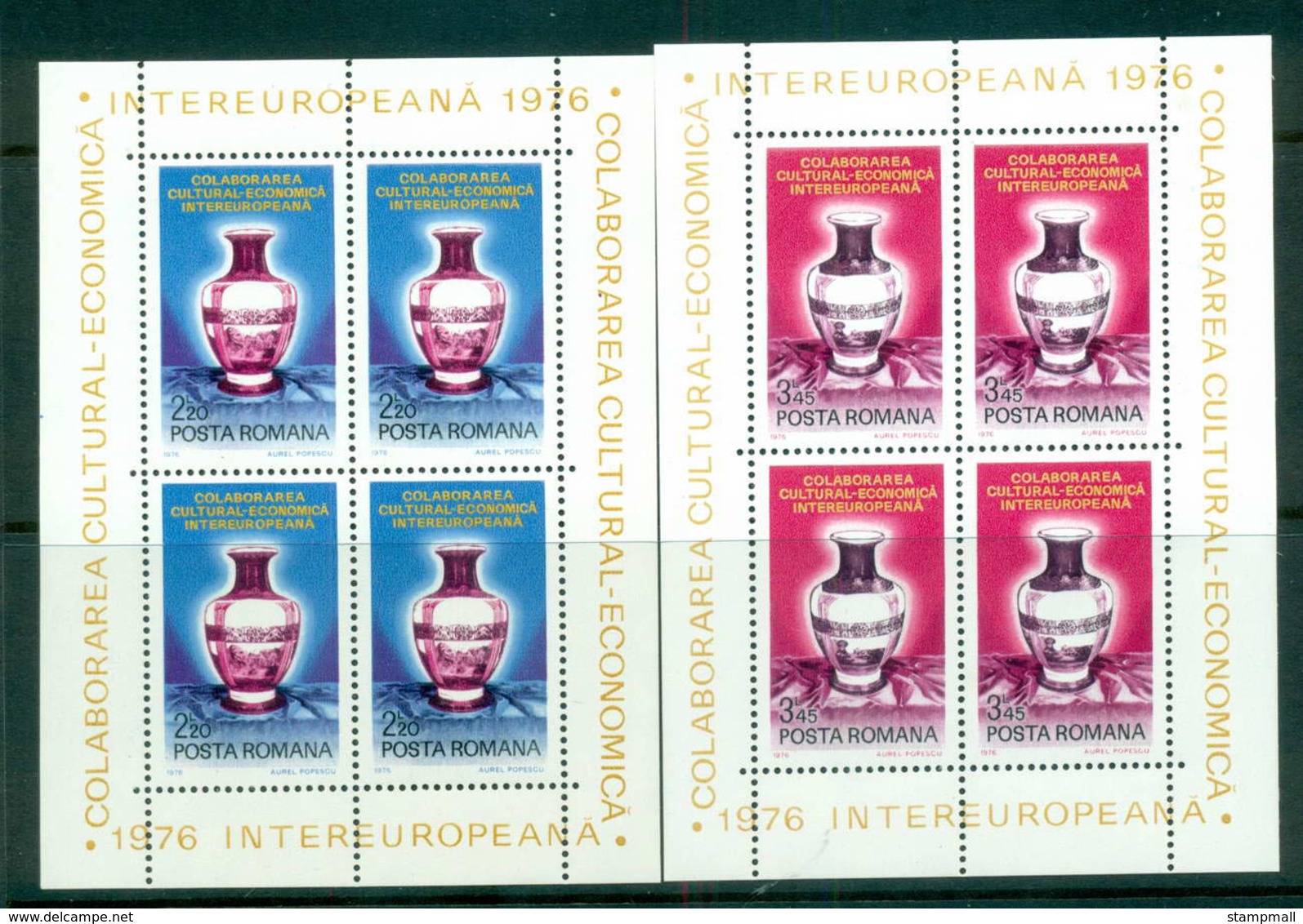 Romania 1976 IECEC 2xSheetlet MUH Lot58745 - Unused Stamps