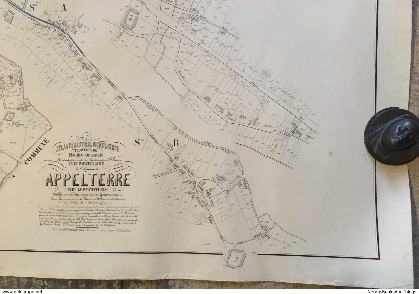 P.C. POPP - Plan APPELTERRE + Legger - Atlas Cadastral Arrondissement D'Audenarde Canton Ninove - Oudenaarde Kaart Map - Autres & Non Classés