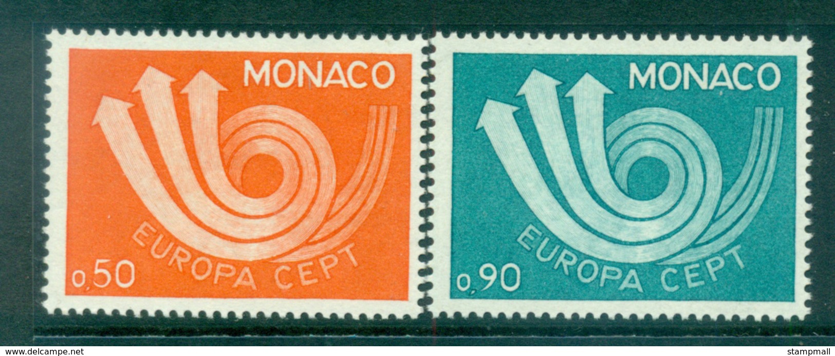 Monaco 1973 Europa, Post Horn, Arrow MUH Lot65567 - Other & Unclassified