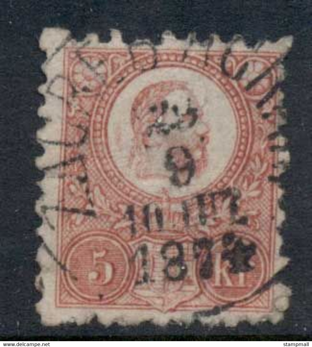 Hungary 1871 Franz Josef I 5kr FU - Used Stamps