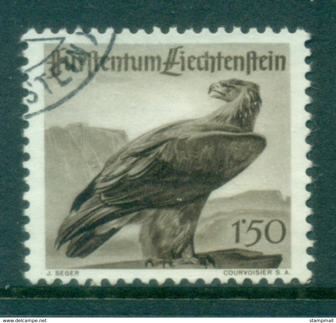 Liechtenstein 1947 Birds, Eagle FU - Ongebruikt