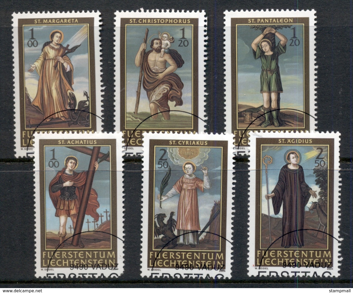 Liechtenstein 2004 Saints CTO - Unused Stamps