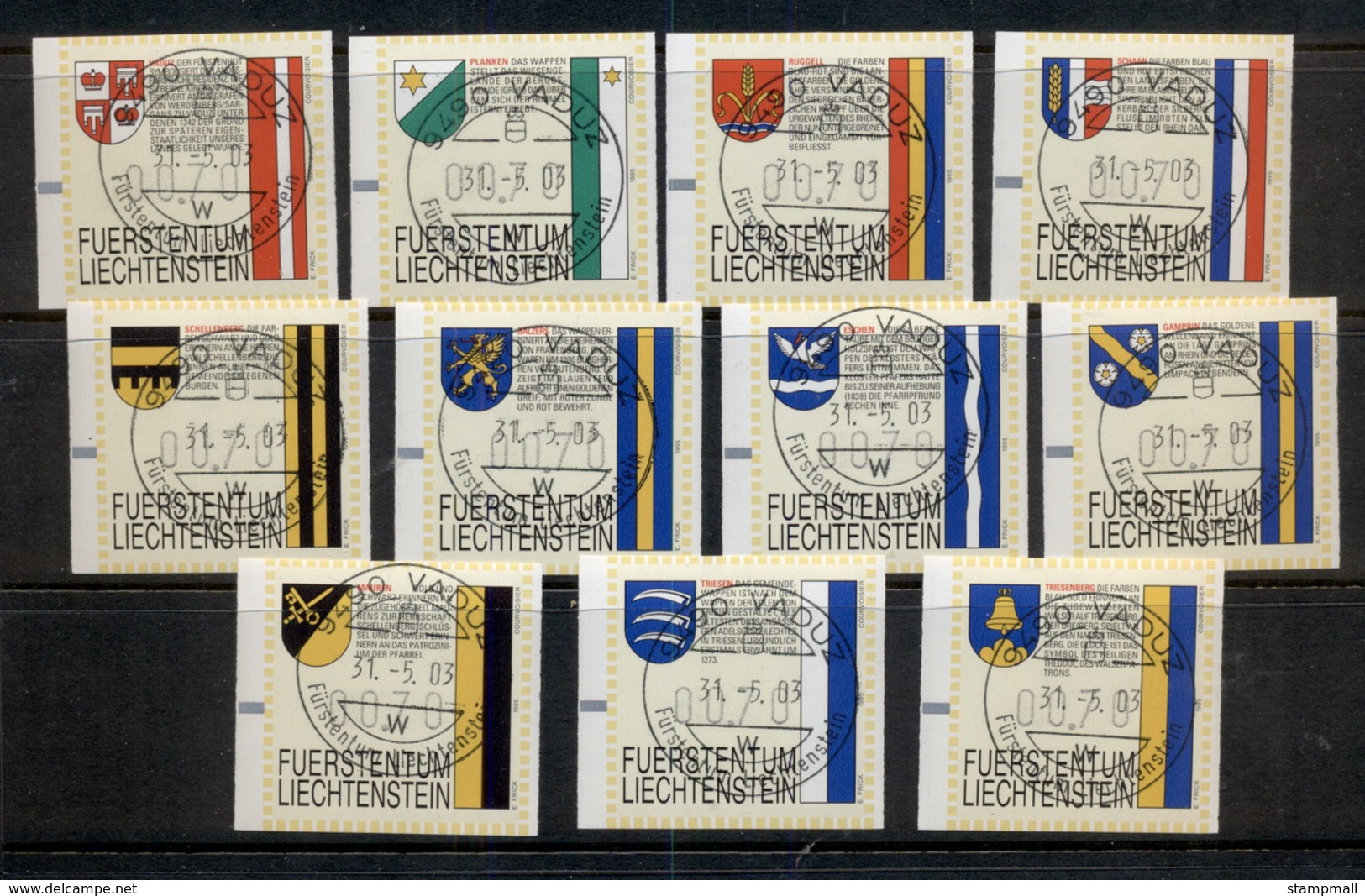 Liechtenstein 2003 FRAMAs Bailiff Arms CTO - Unused Stamps