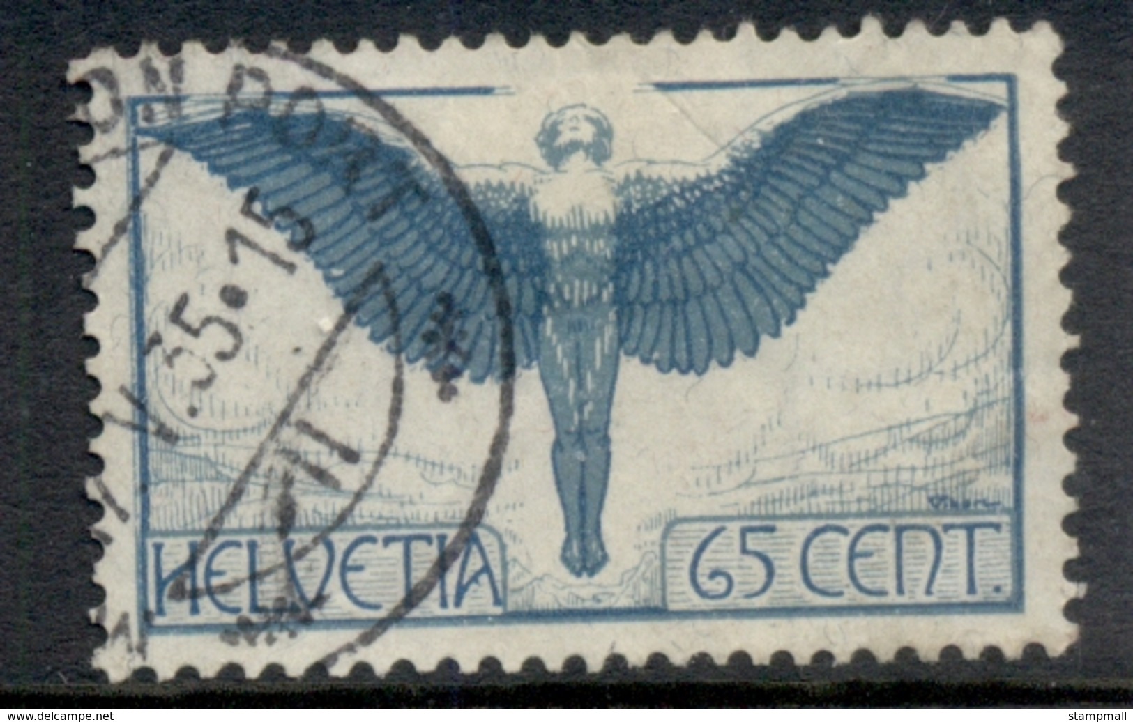 Switzerland 1923-25 Figure Of Flight 65c FU - Used Stamps