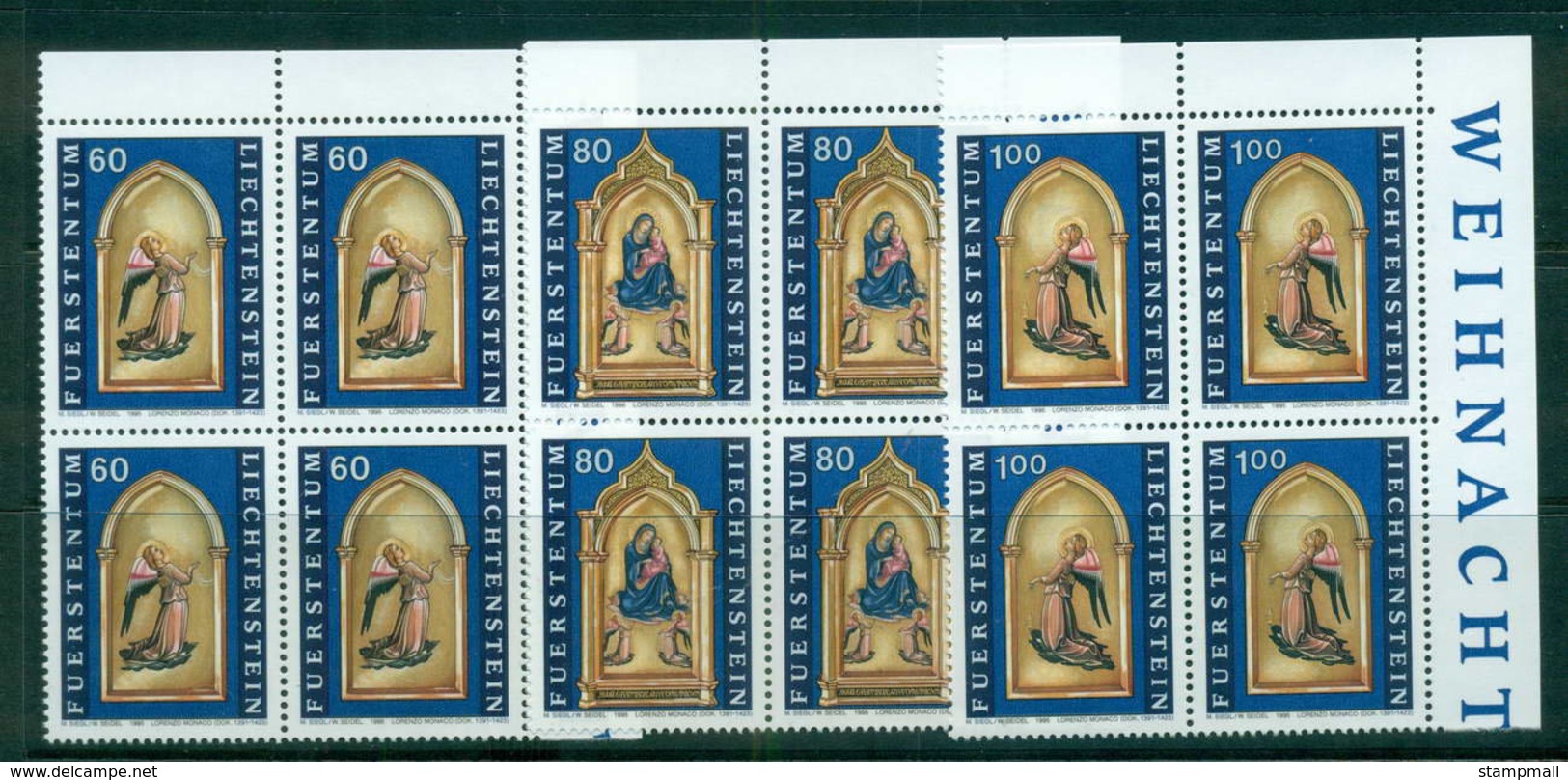 Liechtenstein 1995 Xmas Blk 4MUH Lot58449 - Unused Stamps