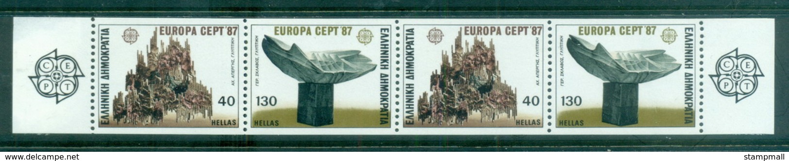 Greece 1987 Europa Booklet Pane MUH - Otros & Sin Clasificación