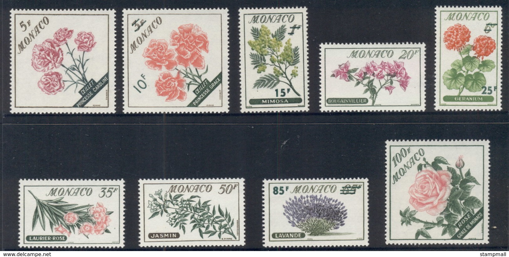 Monaco 1959 Flowers MUH - Other & Unclassified