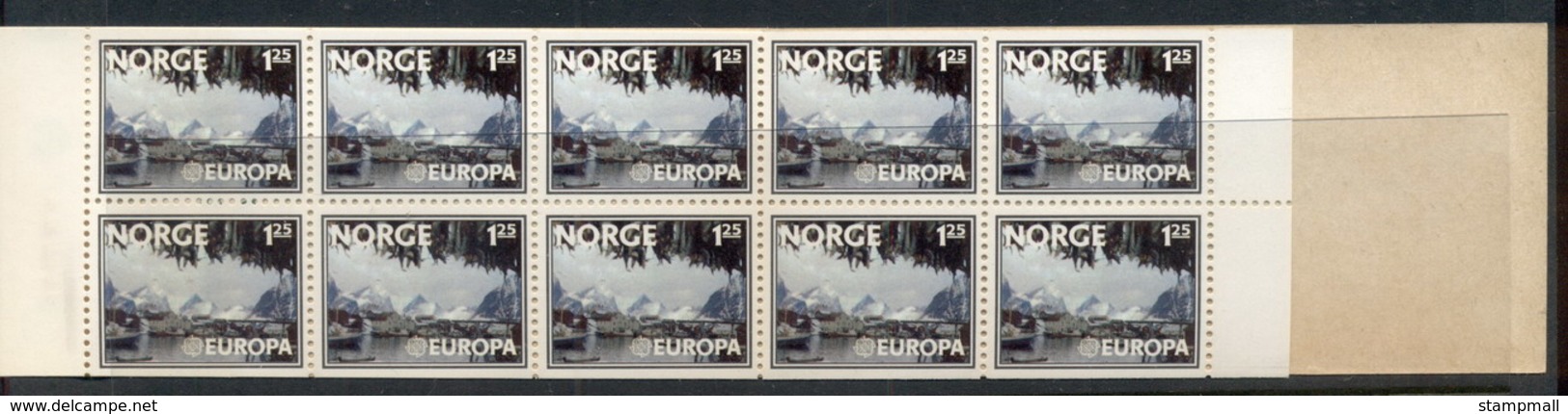 Norway 1977 Europa Fishing Village Booklet MUH - Unused Stamps