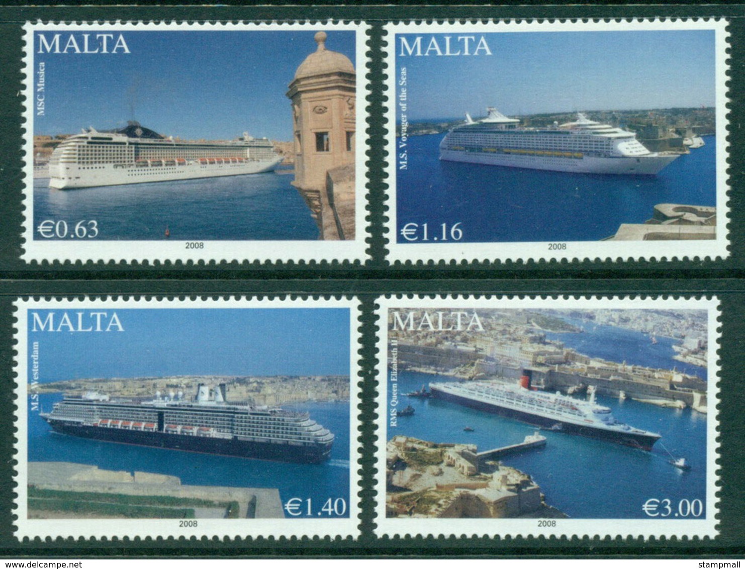 Malta 2008 Maritime Cruise Liners MUH Lot23576 - Malta