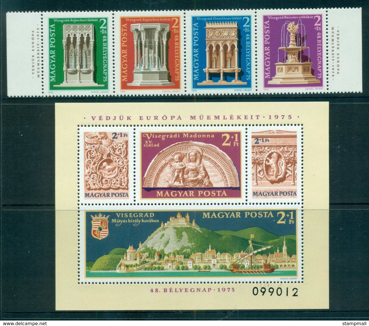 Hungary 1975 Architectural Heritage Year + MS MUH Lot58803 - Unused Stamps