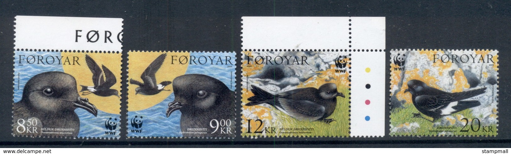 Faroe Is 2005 WWF Petrels MUH - Unused Stamps