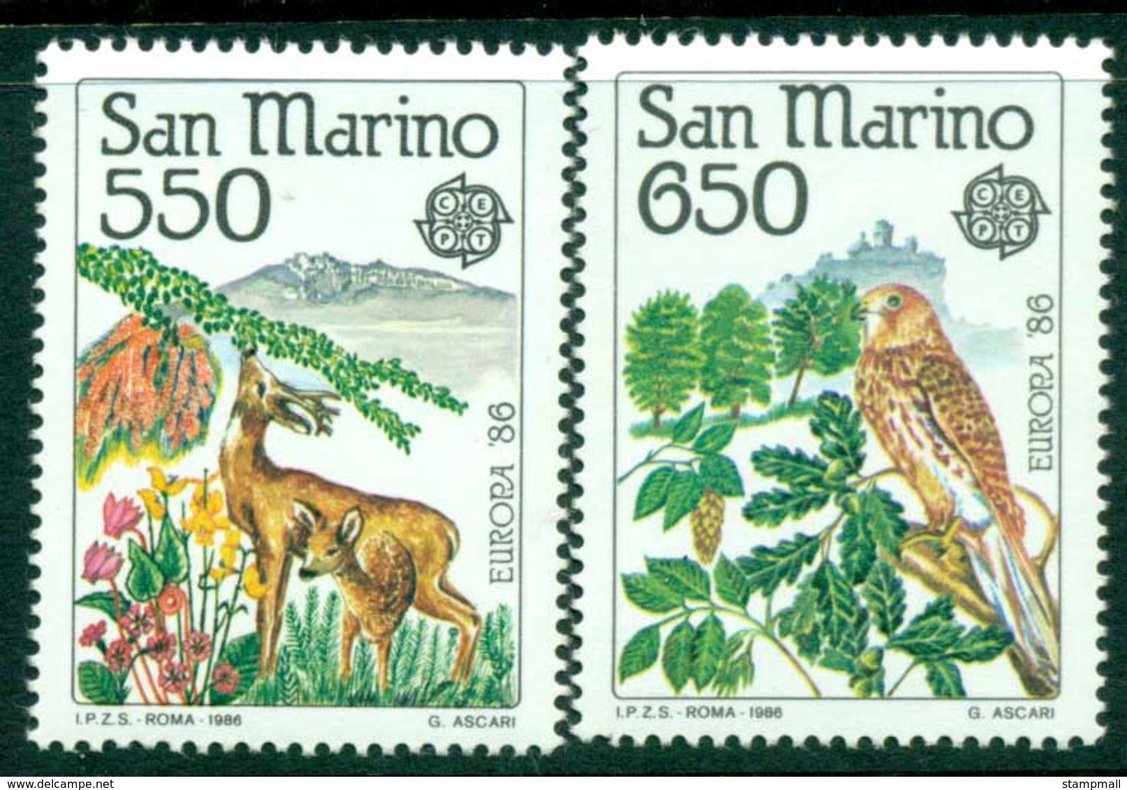 San Marino 1986 Europa MUH Lot15973 - Unused Stamps