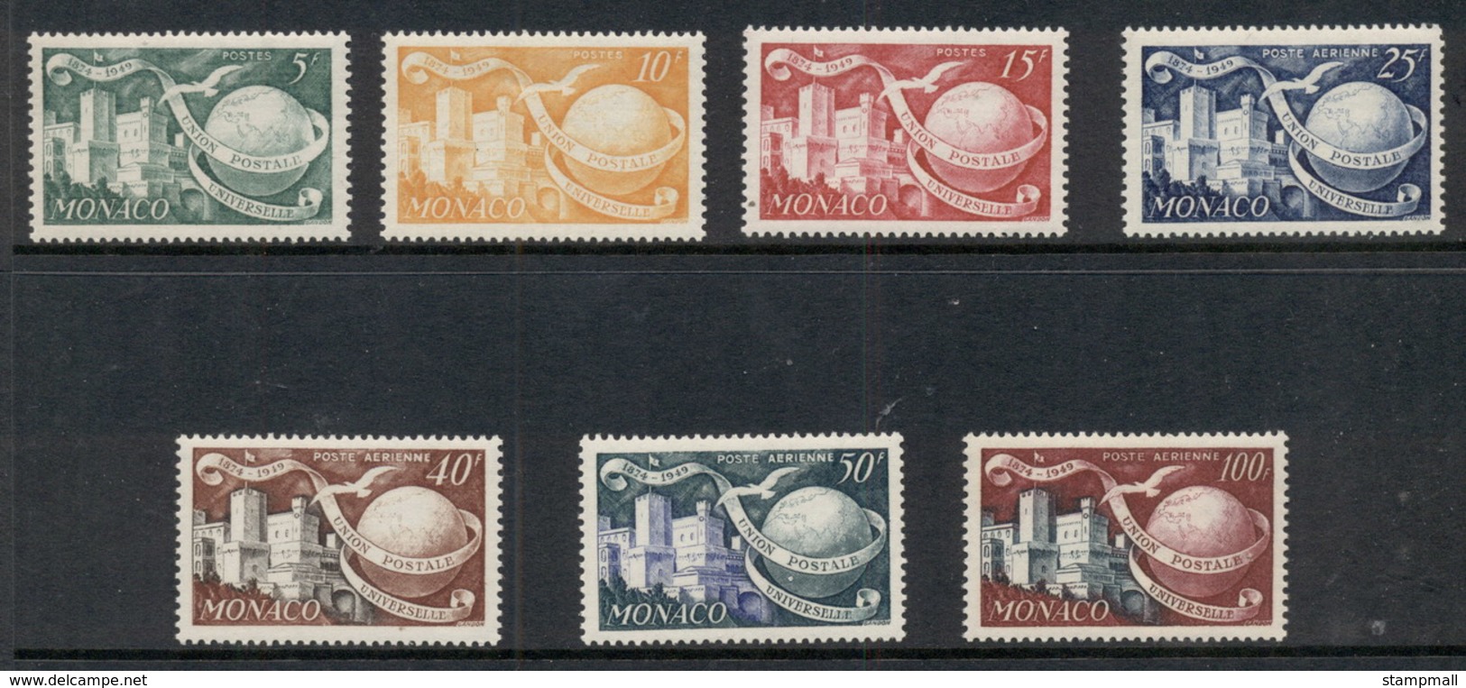 Monaco 1949-50 UPU 75th Anniv. MUH - Altri & Non Classificati