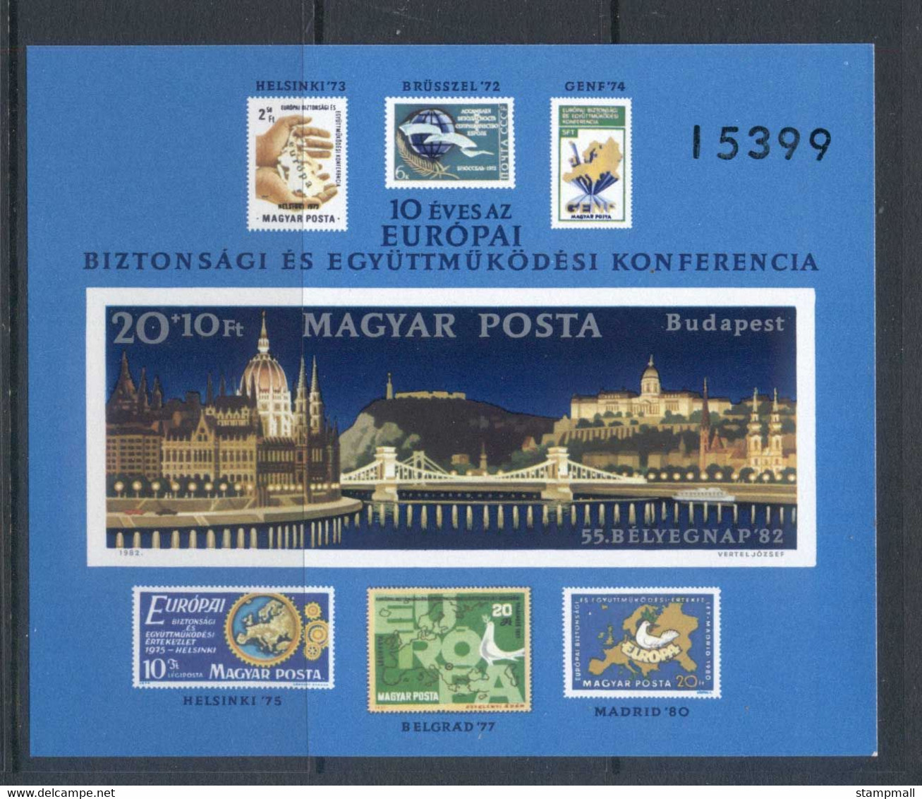 Hungary 1982 ESCC MS IMPERF MUH - Unused Stamps