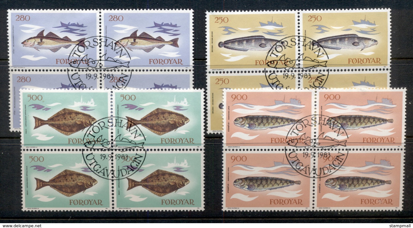 Faroe Is 1983 Fish Blk4 FU - Unused Stamps