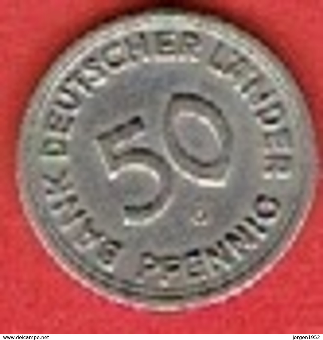 GERMANY  #   50 PFENNIG FROM 1949 - 50 Pfennig