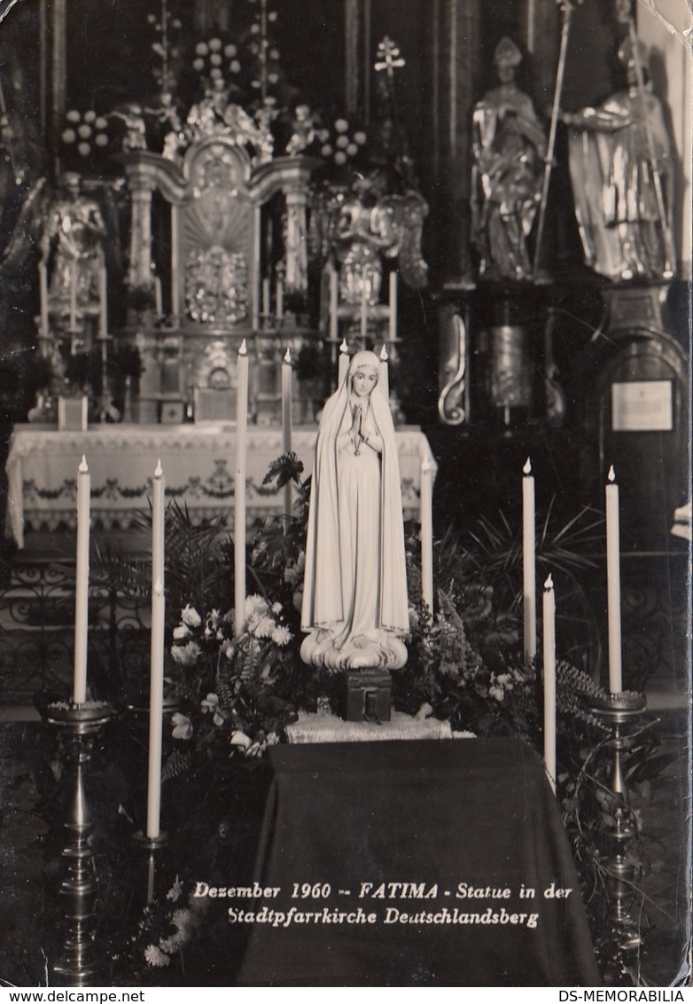 Deutschlandsberg - Fatima Statue Dezember 1960 - Deutschlandsberg