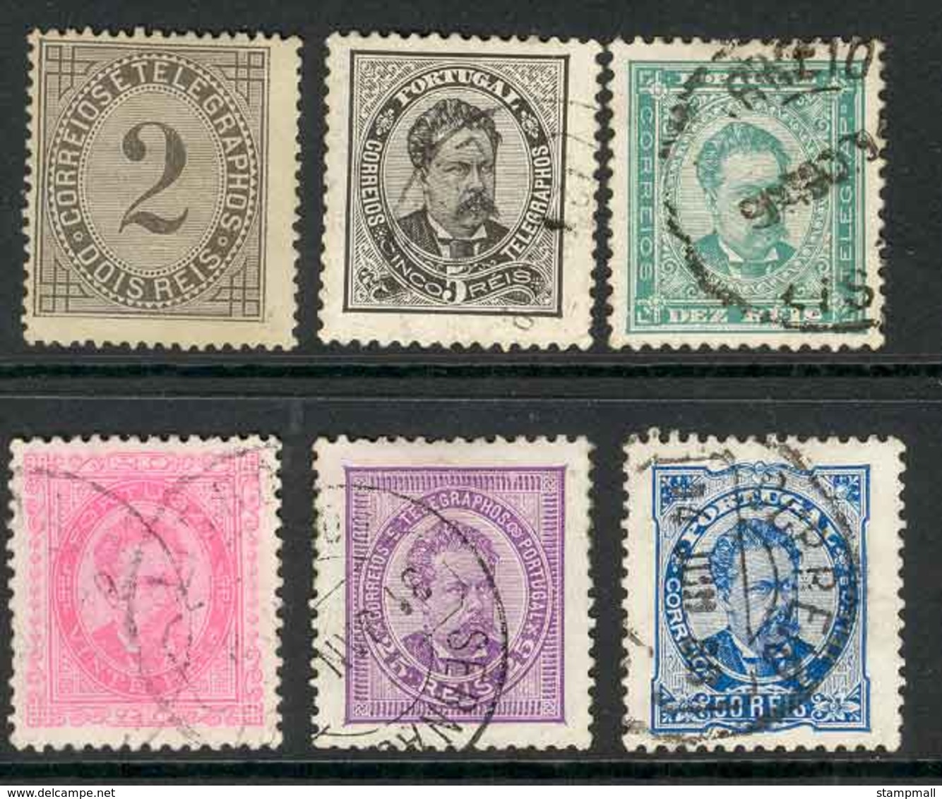Portugal 1882 -87 Asst (6) MH/ FU Lot9413 - Other & Unclassified