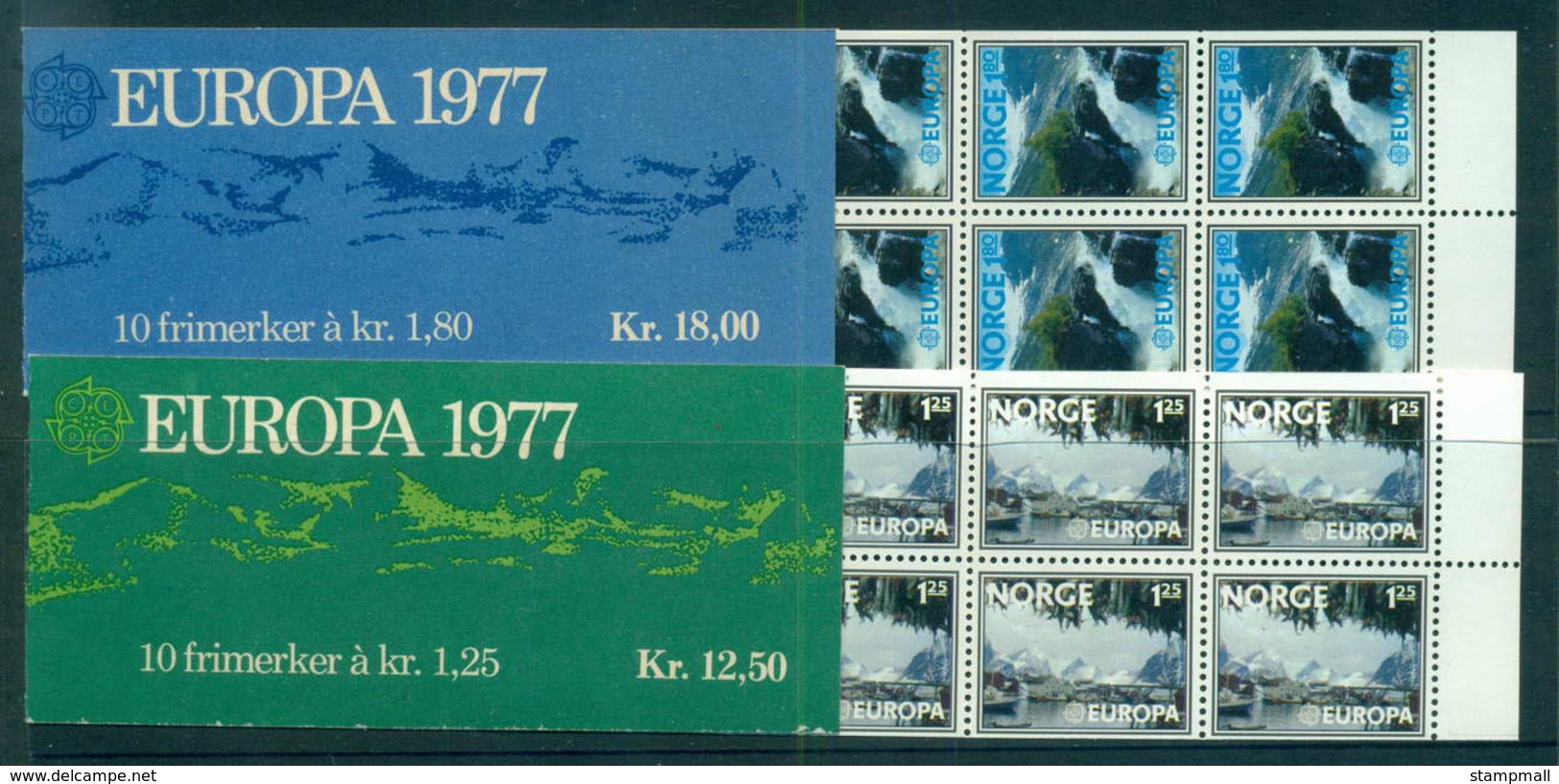 Norway 1977 Europa 2x Booklets MUH Lot58681 - Unused Stamps