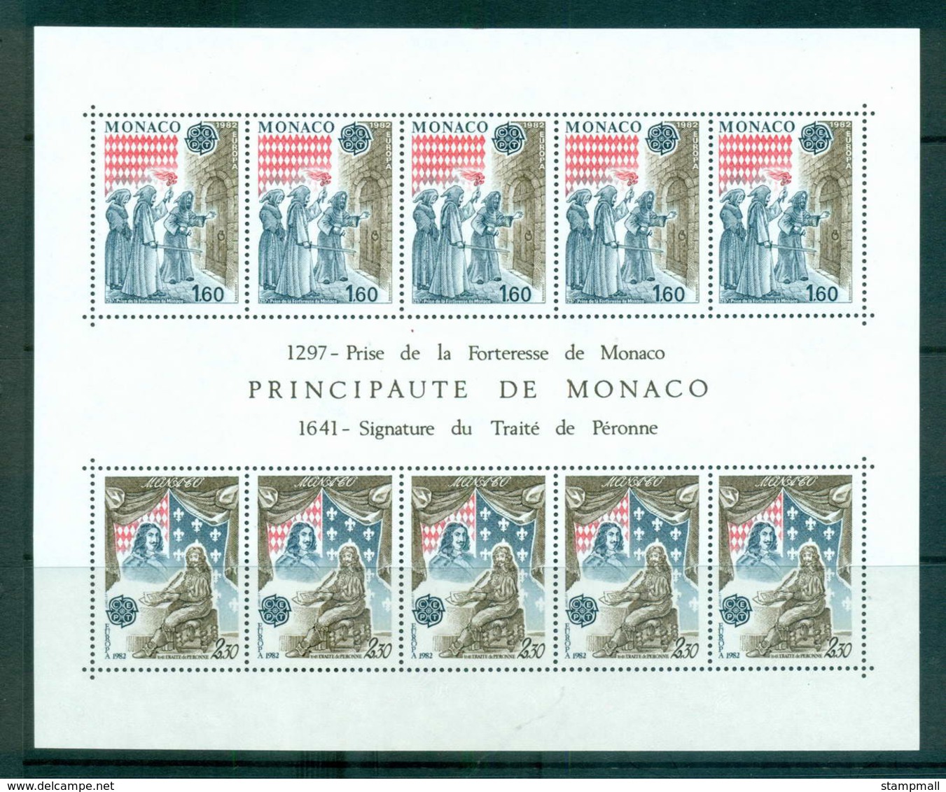 Monaco 1982 Europa, History MS MUH Lot65854 - Other & Unclassified