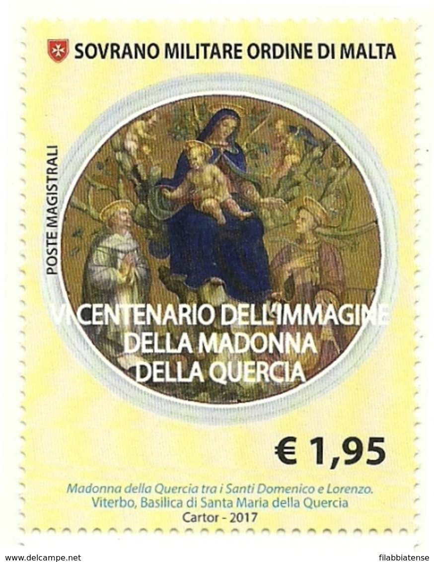 2017 - Sovrano Militare Ordine Di Malta 1379 Madonna Della Quercia ---- - Quadri