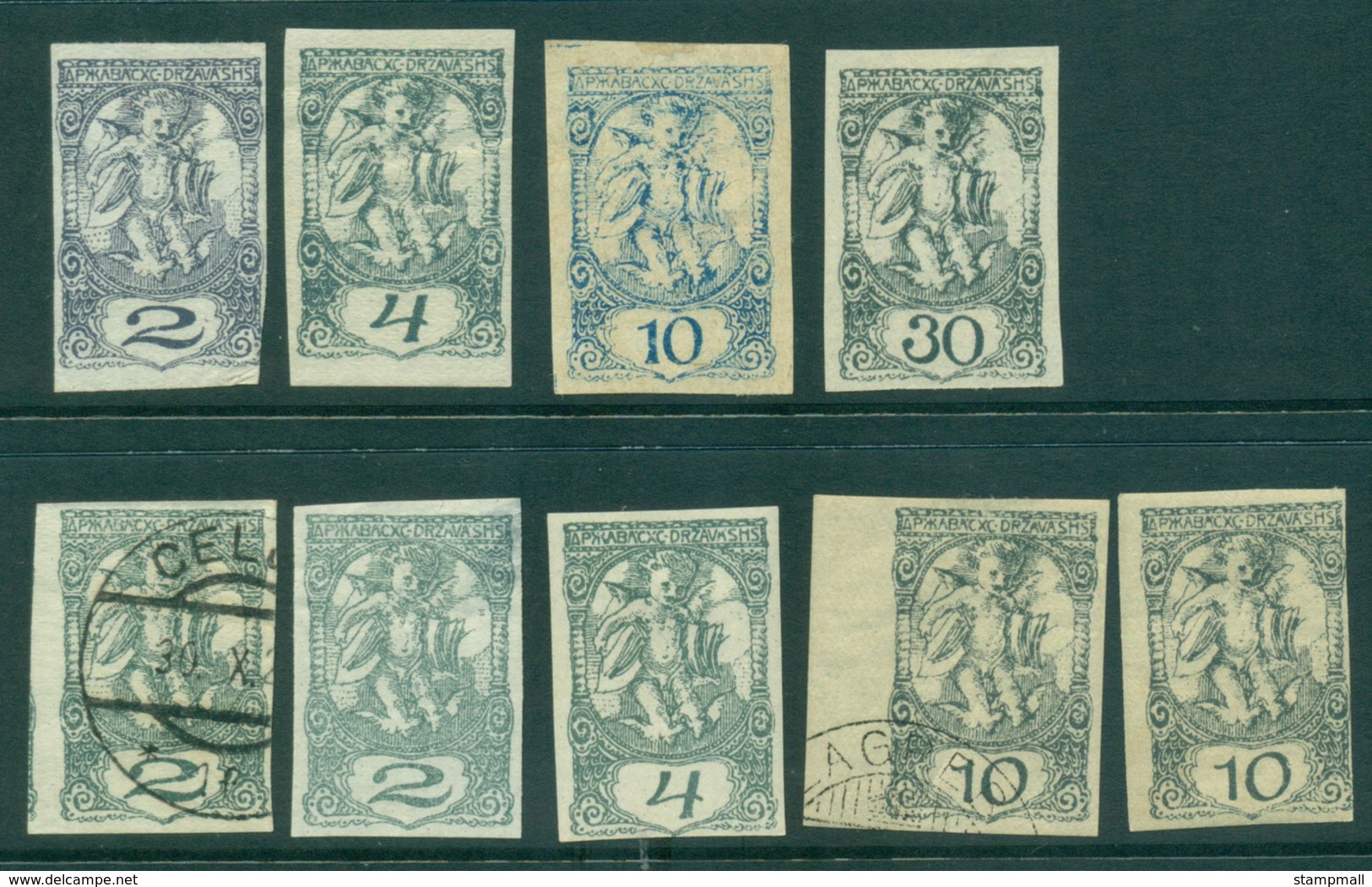 Slovenia 1919-20 Newspaper Stamps Asst(9) MLH/FU Lot40327 - Slovenia