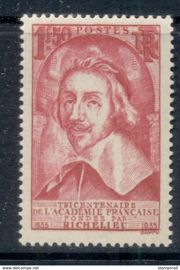 France 1935 French Academy, Cardinal Richelieu MLH - Andere & Zonder Classificatie