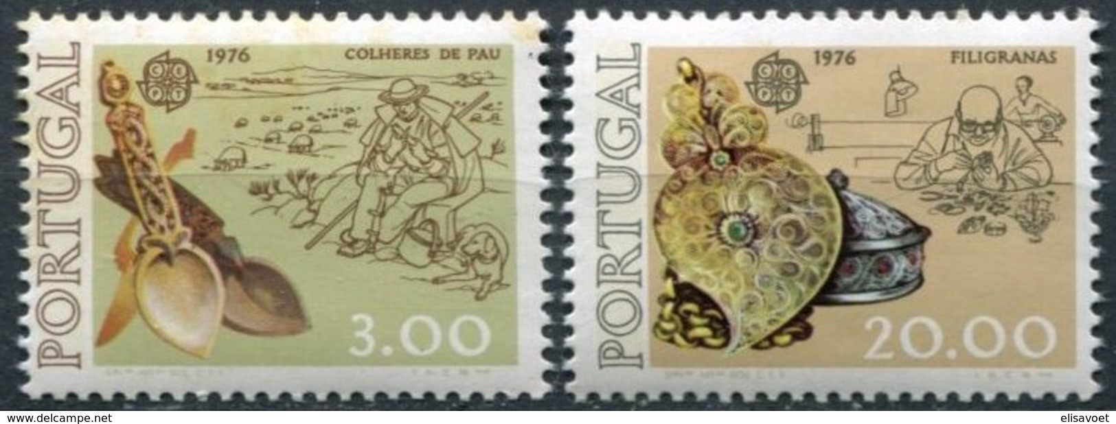 Portugal CEPT 1976 Yvertn° 1291-1292 *** MNH Cote 50,00 Euro Europa - Neufs