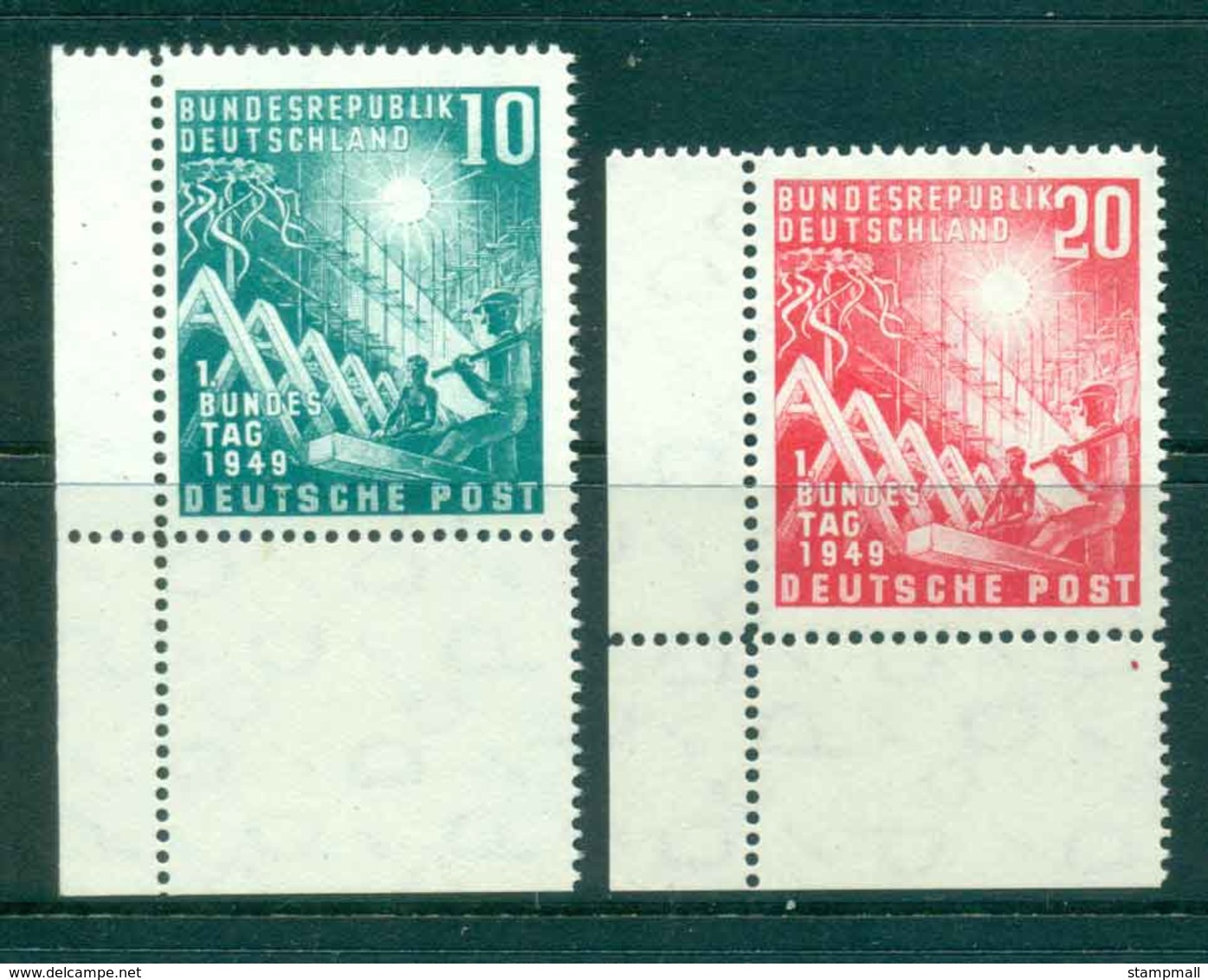 Germany 1949 Reconstruction MUH Lot44390 - Other & Unclassified