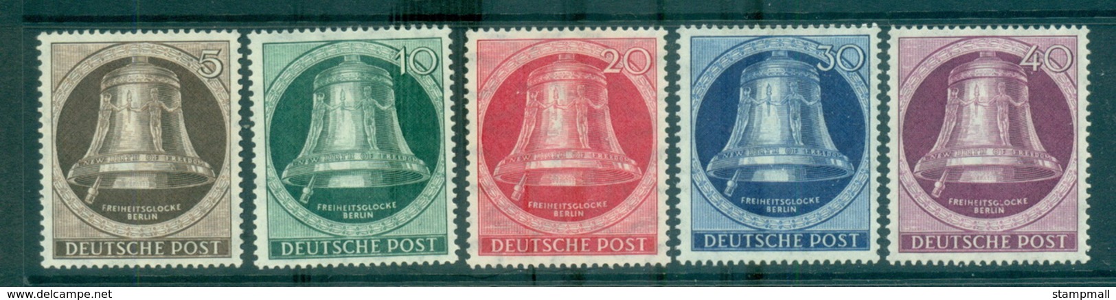 Germany Berlin 1951 Freedom Bell, Clapper Left MUH Lot70429 - Other & Unclassified