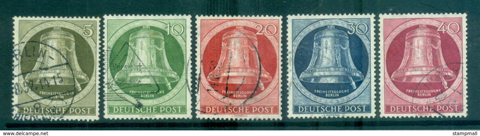 Germany Berlin 1951-52 Freedom Bell, Clapper Right FU Lot70433 - Other & Unclassified