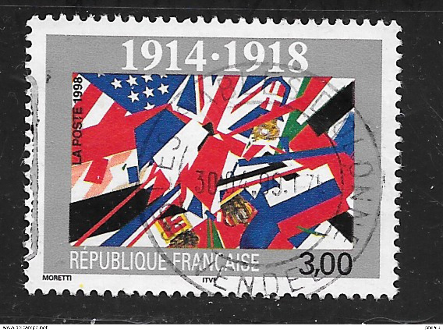 FRANCE 3196 80 ème Anniversaire De L'Armistice De La Guerre 1914 1918. - Oblitérés