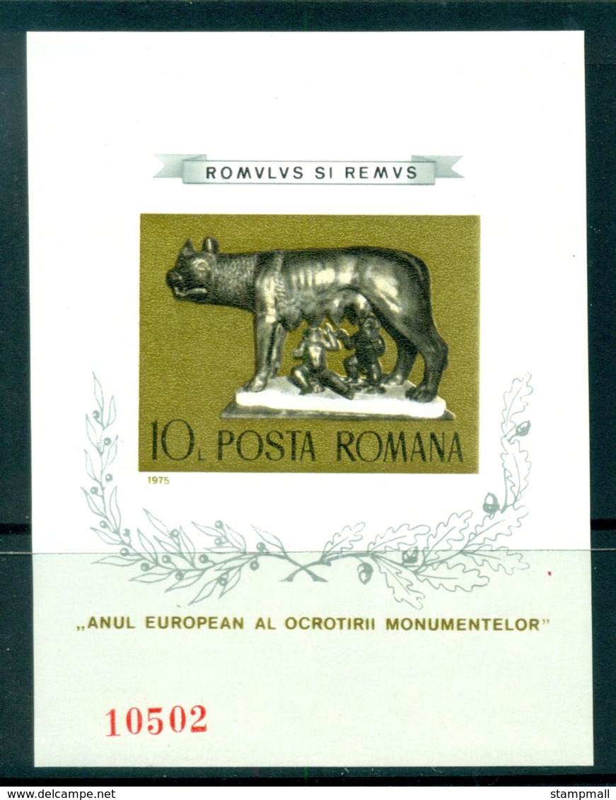 Romania 1975 Romulus & Remus IMPERF MUH Lot57452 - Unused Stamps