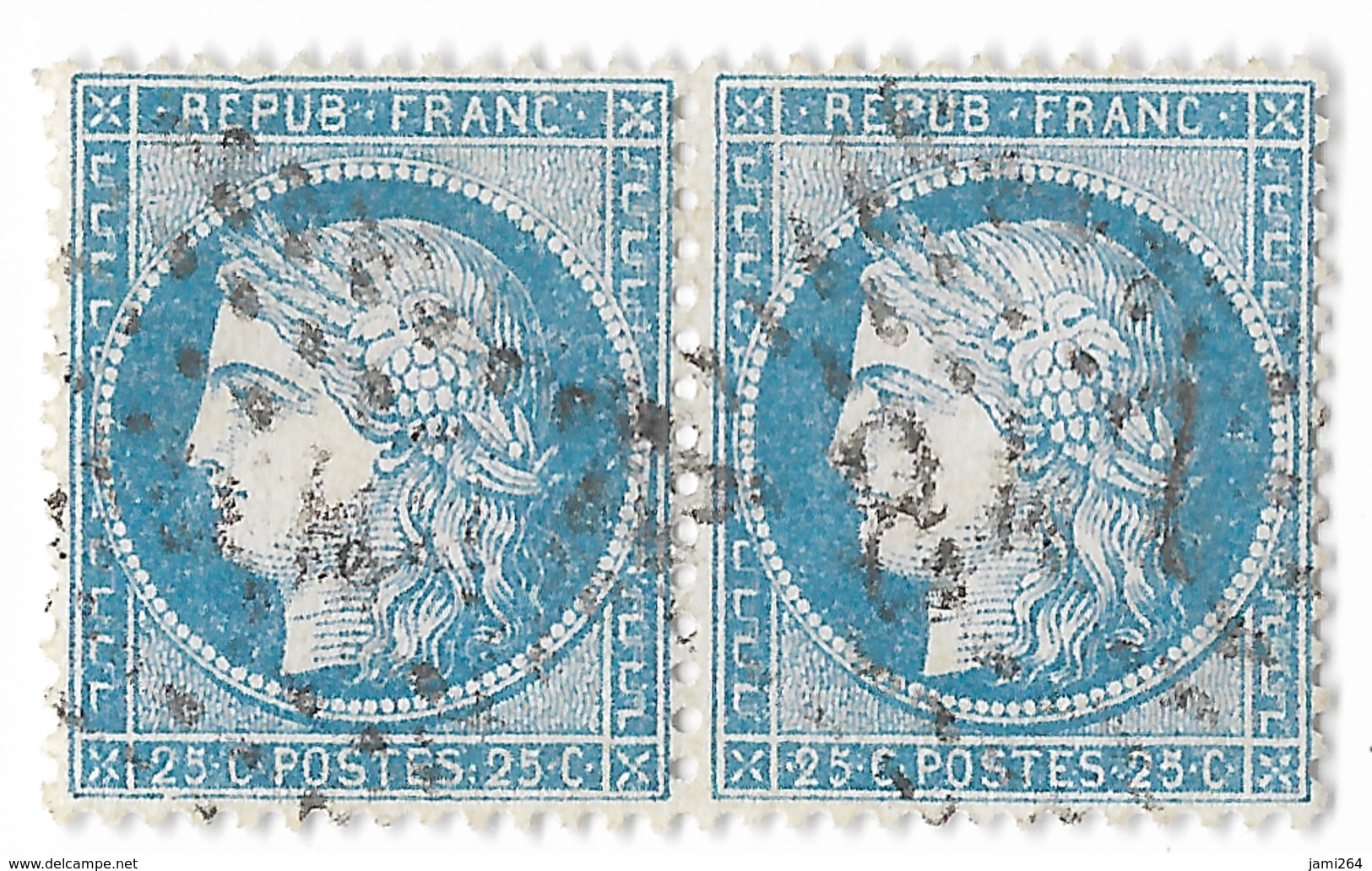 TIMBRE )  60/1 ; PAIRE 128/129 A2 TTB - 1871-1875 Cérès