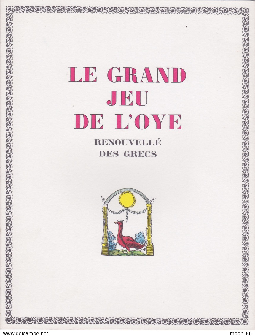 Jeu De L'Oie - GRAND JEU DE L'OYE RENOUVELE DES GRECS - Other & Unclassified