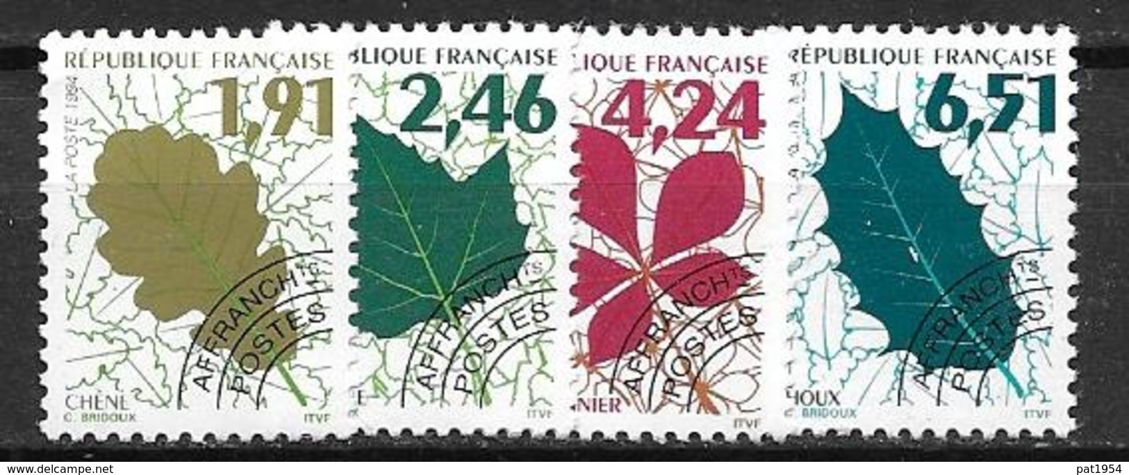 France 1994 Préoblitérés N° 232/235 Neufs Feuilles D'arbre à 20% De La Cote - 1989-2008