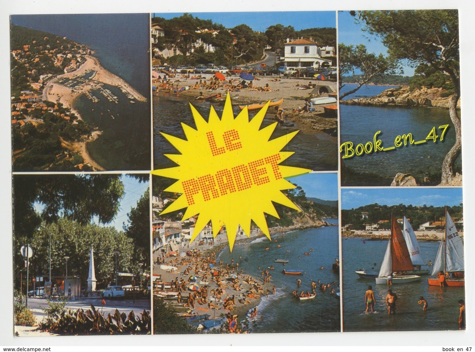 {75810} 83 Var Le Pradet , Multivues ; Divers Aspects ; Plage , Voilier , Vue Générale - Le Pradet