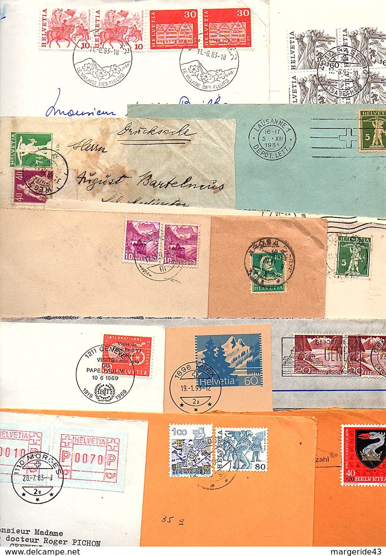 SUISSE MARCOPHILIE LOT DE LETTRES DIVERSES  POIDS 660 GRAMMES - Lots & Kiloware (max. 999 Stück)