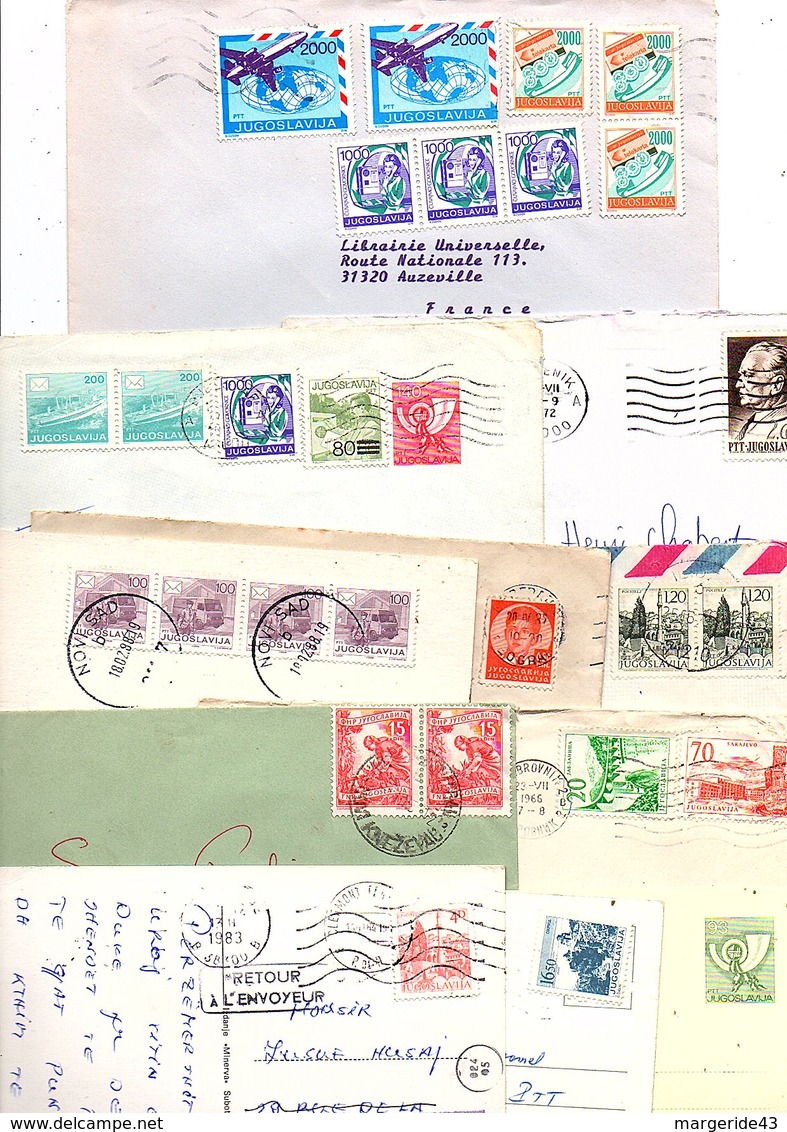 URSS ET RUSSIE MARCOPHILIE LOT DE LETTRES DIVERSES POIDS 150 GRAMMES - Vrac (max 999 Timbres)