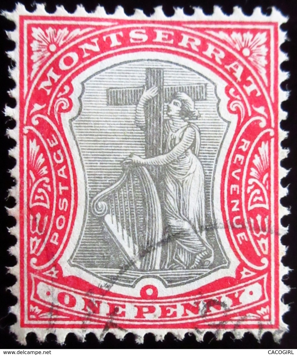 1903 Montserrat Mi 12 . Symbol Of The Colony. Oblitéré - Montserrat