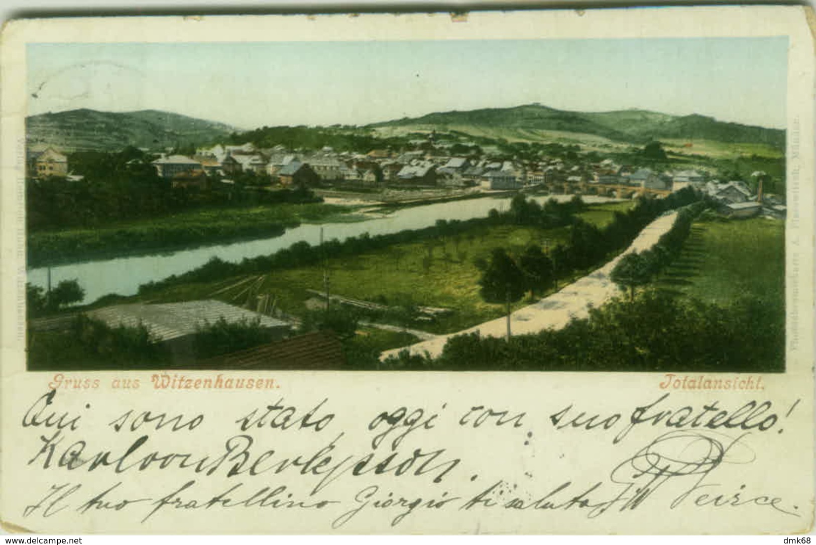 AK GERMANY - GRUSS AUS WITZENHAUSEN - TOTALANSICHT  - EDIT A. PLATOWITSCH - 1900s ( BG2456) - Witzenhausen