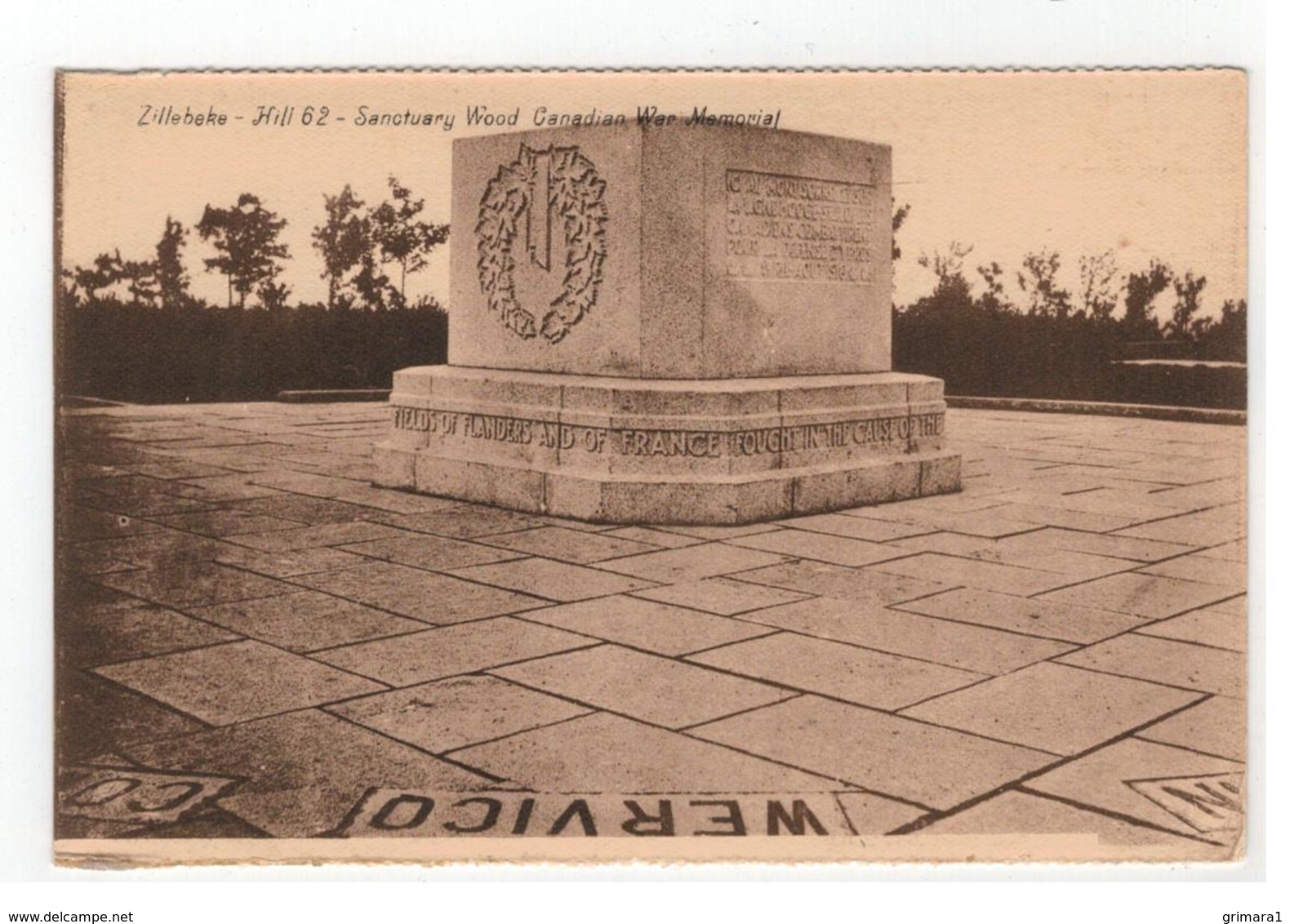 Zillebeke - Hill 62 - Sanctuary Wood Canadian War Memorial - Ieper