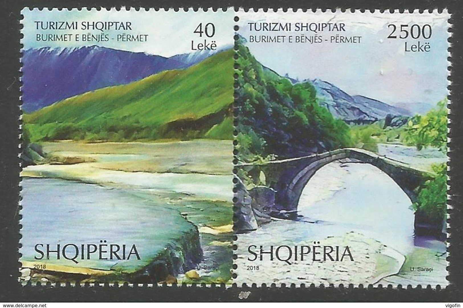 AL 2018-07 TURISM, ALBANIA, 1 X 2v, MNH - Albanien