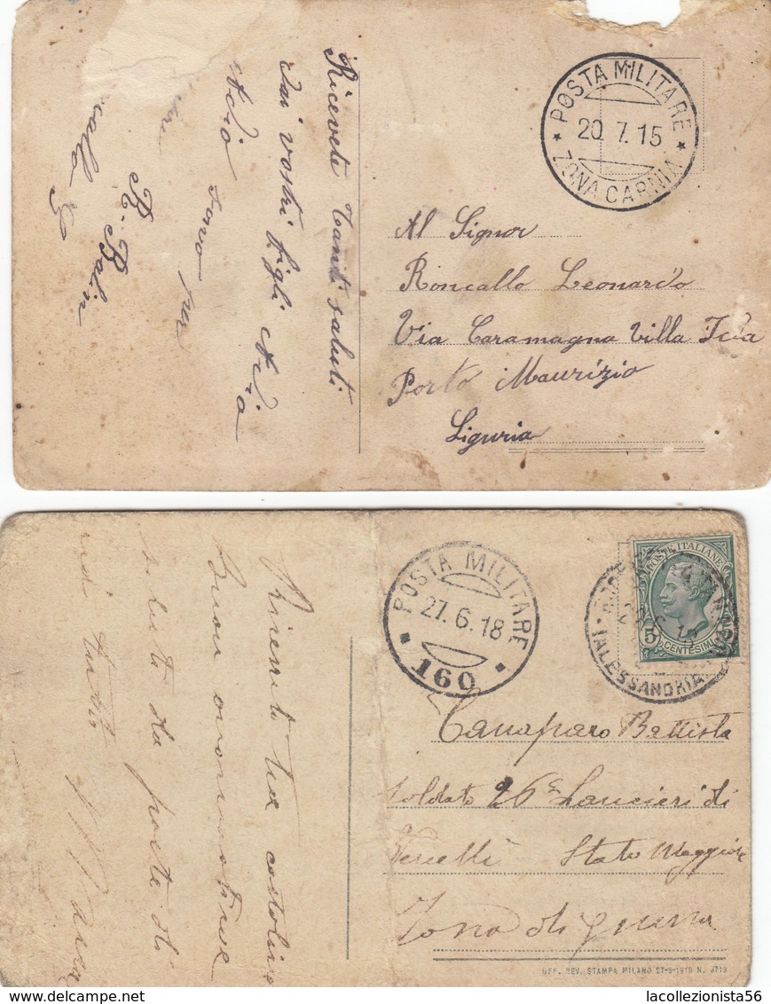 9181-N°. 9 PEZZI POSTA MILITARE 1° GUERRA - Storia Postale