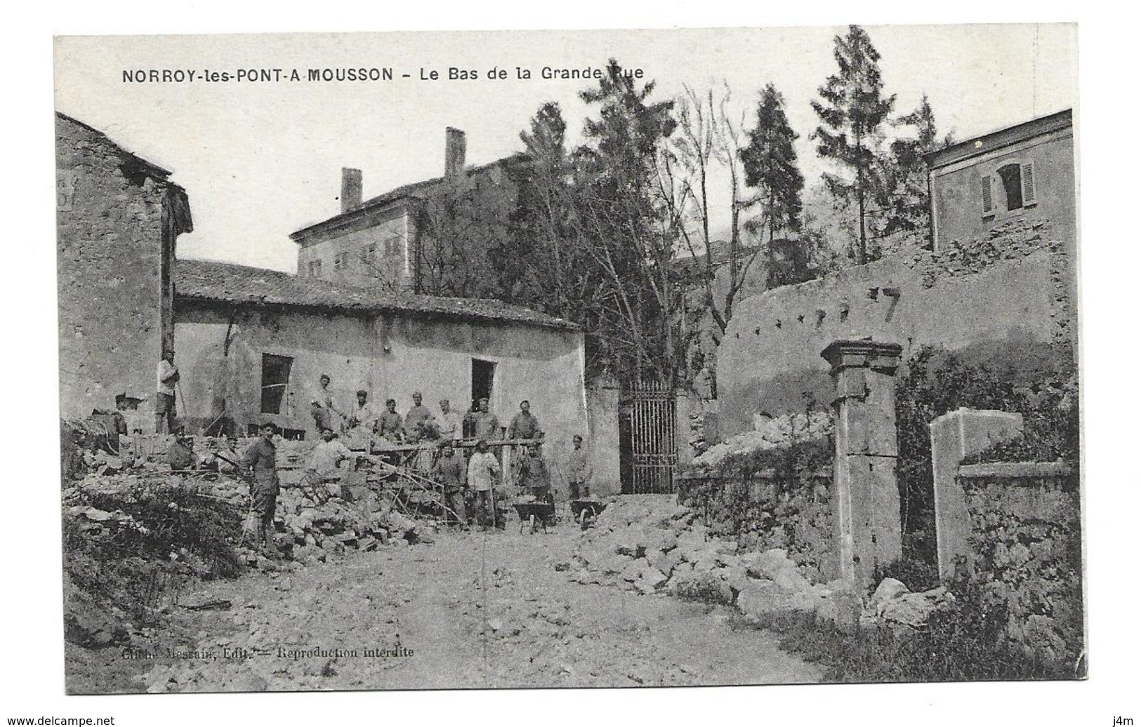 54/ MEURTHE Et MOSELLE...NORROY Les PONT à MOUSSON. Le Bas De La Grande Rue - Autres & Non Classés