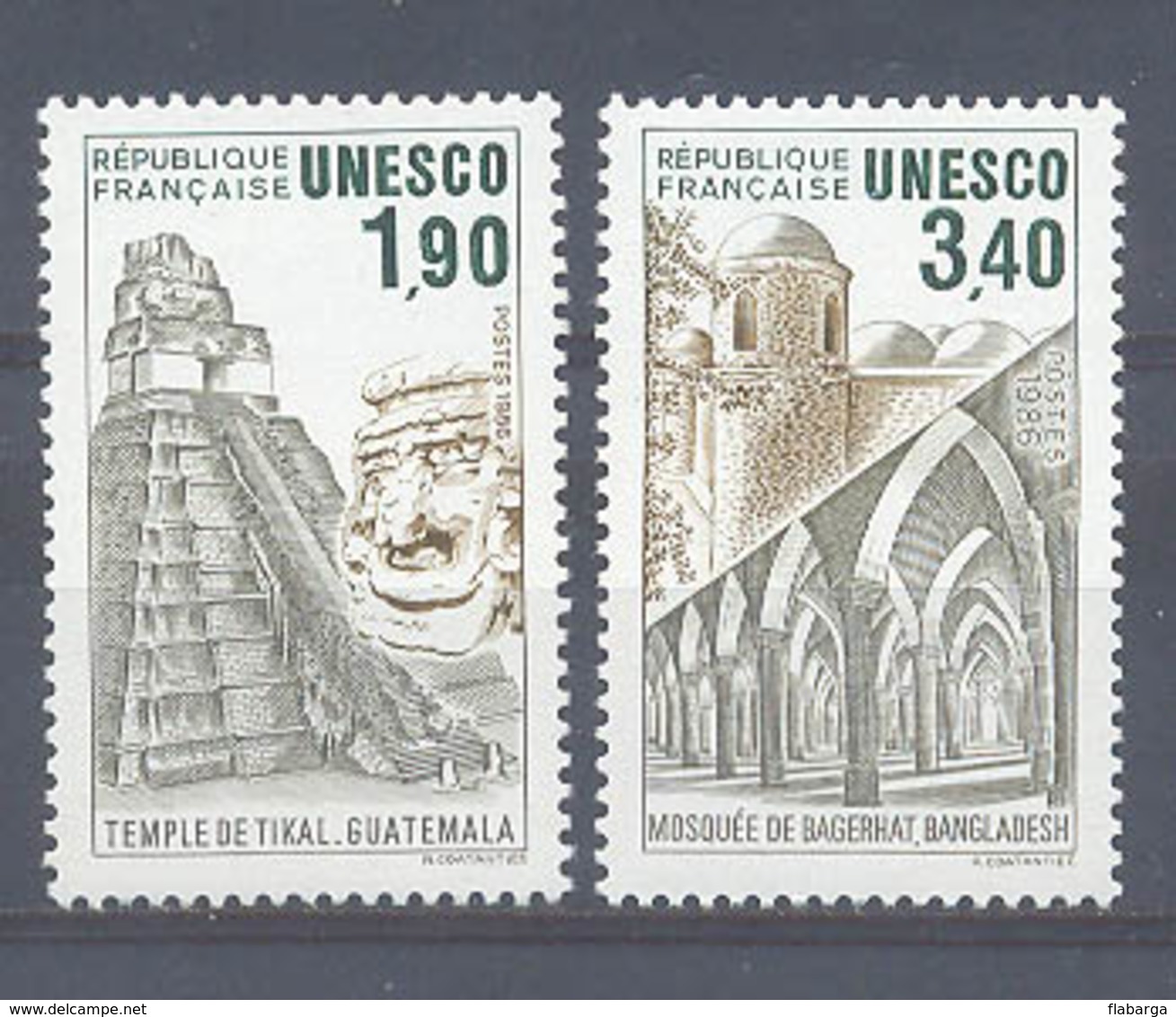 Año 1986 Nº 91/2 Unesco Patrimonio Universal - Nuevos