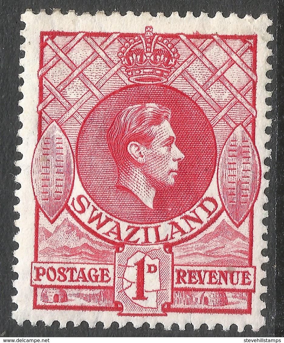 Swaziland. 1938-54 KGVI. 1d MH P13½X13. SG 29 - Swaziland (...-1967)