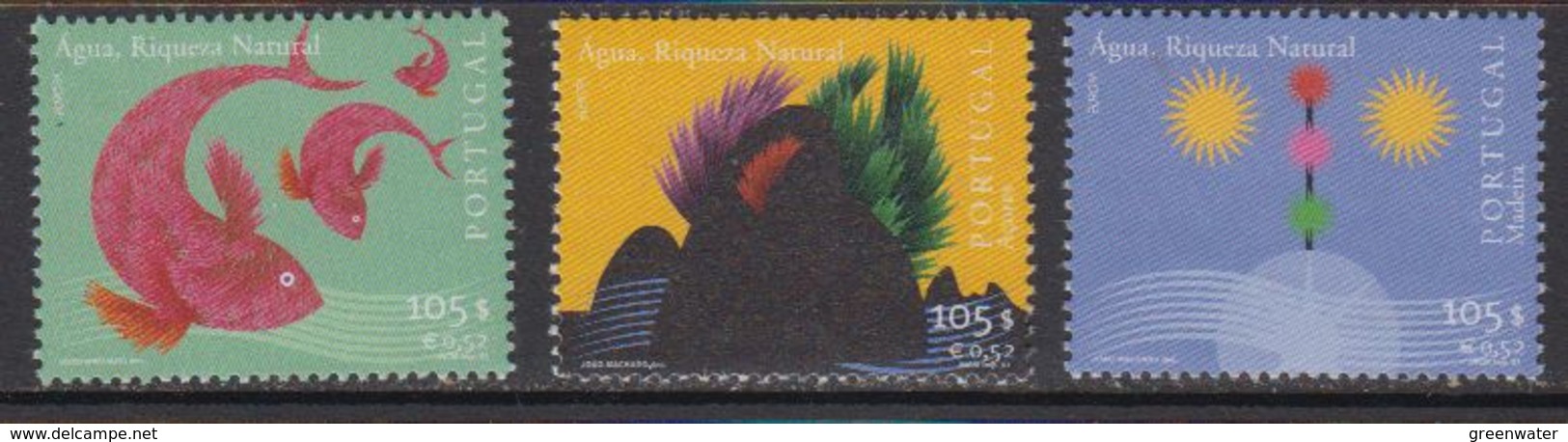 Europa Cept 2001 Portugal, Azores, Madeira 3x1v ** Mnh (41832) @ Below Face Value - 2001