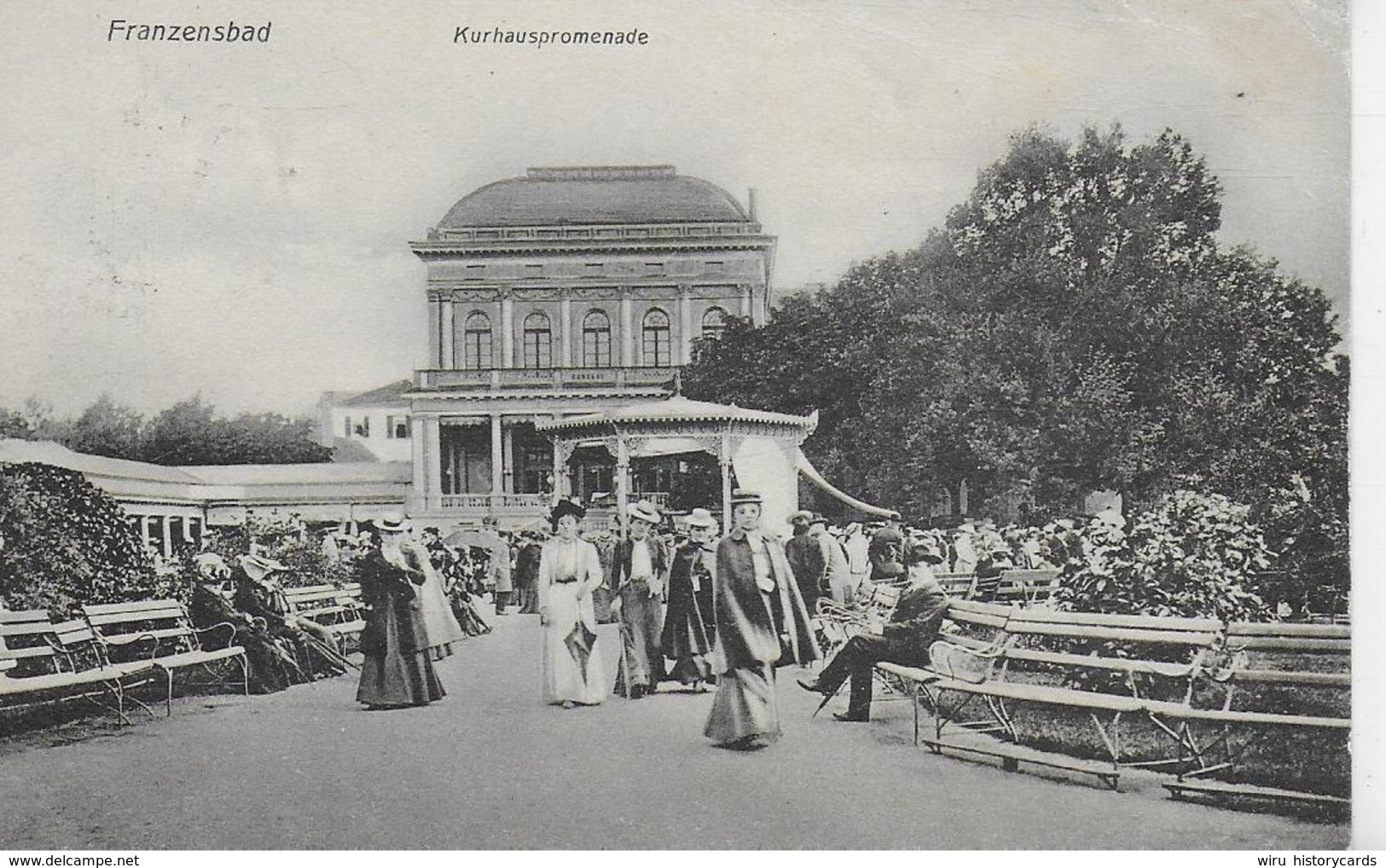 AK 0158  Franzensbad - Kurhauspromenade Um 1909 - Tsjechië